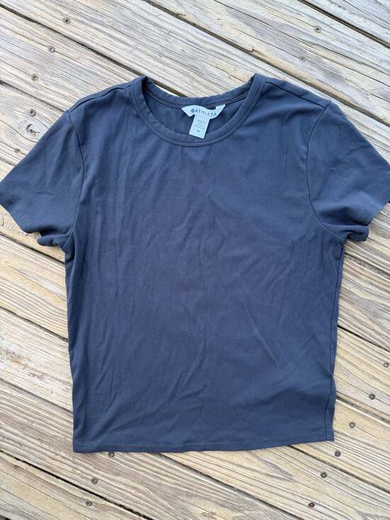 Athleta Tops - Athleta Renew Rib Short Sleeve Tee Size M
